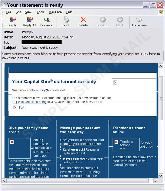 Capital one credit card pay address