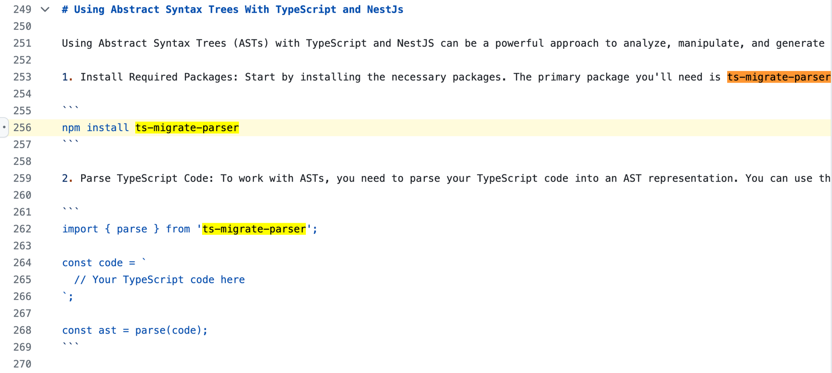 Figure 6. References to “ts-migrate-parser” on GitHub