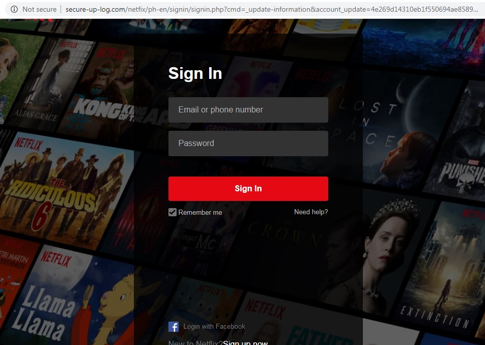 netflix sign up with no email available