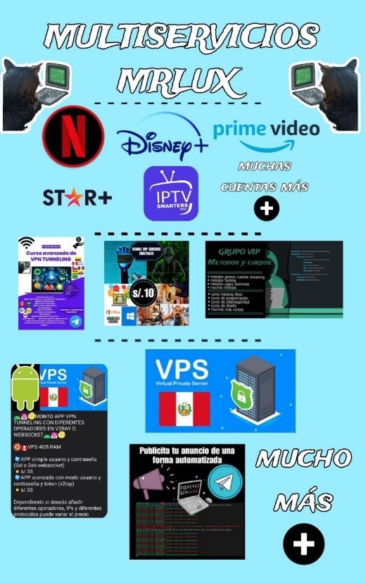 Figure 13. Ad for streaming services from “BINEROS - Black Shop”