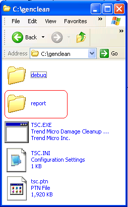 {Report folder shown}