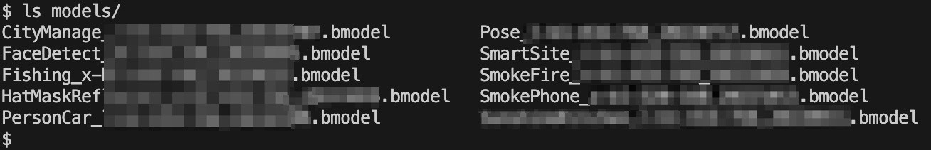 Figure 3. Several models extracted from exposed container images 