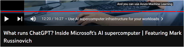 Figure 1. Azure’s AI supercomputer infrastructure built to run ChatGPT