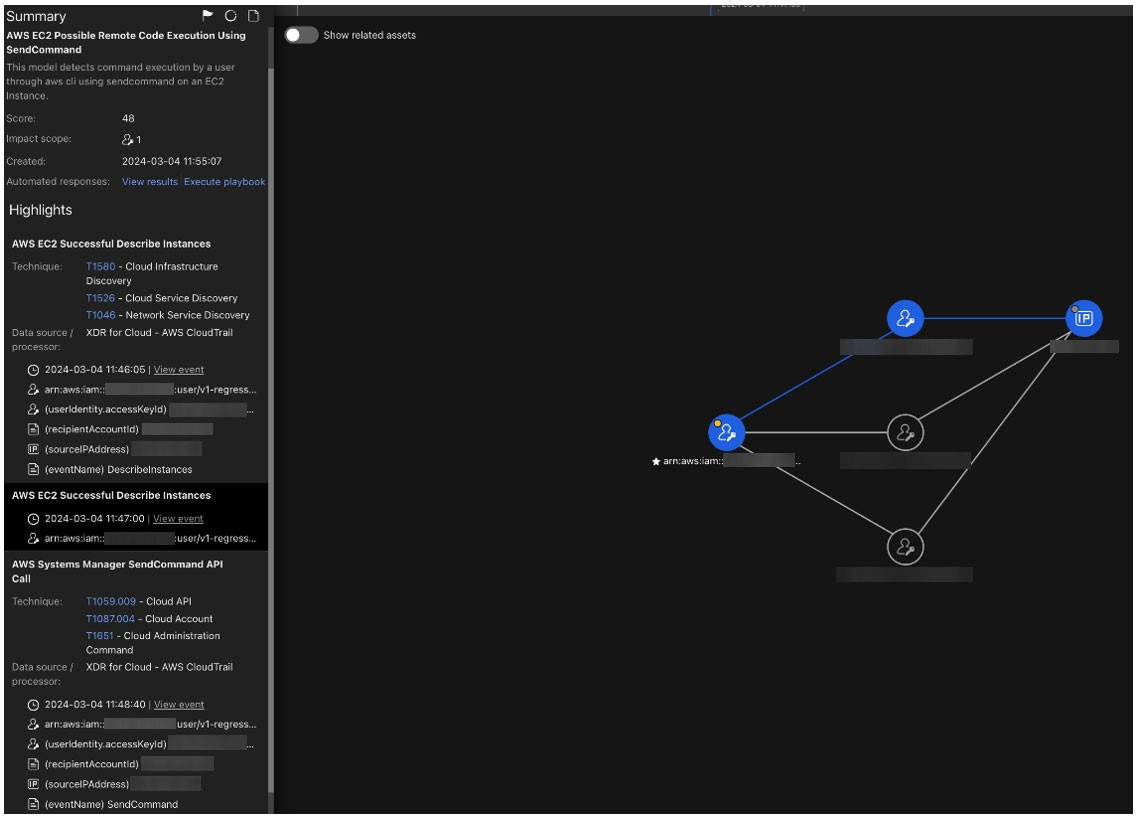 Figure 10. Vision One detects possible remote code execution