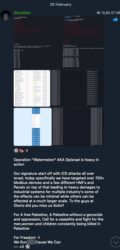 Figure 3. GhostSec explaining their ideological motivation