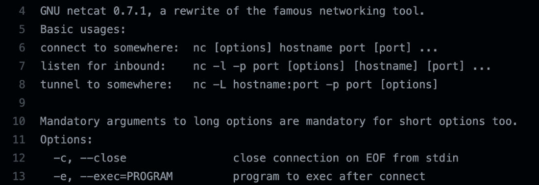 GNU netcat installed with the –e option