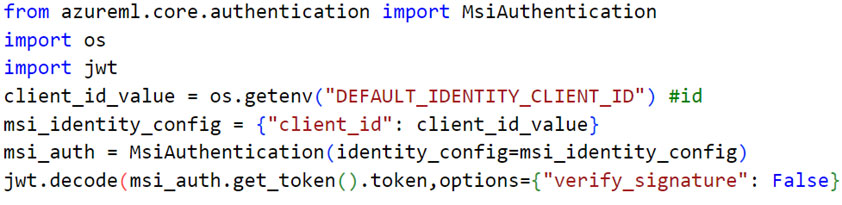 Figure 17. Legitimate procedure to fetch Entra ID token of assigned Managed Identity