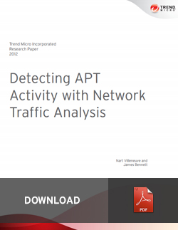 Detecting APT Activity with Network Traffic Analysis