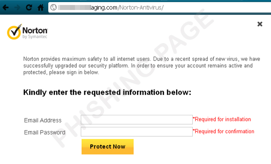 norton internet security scams