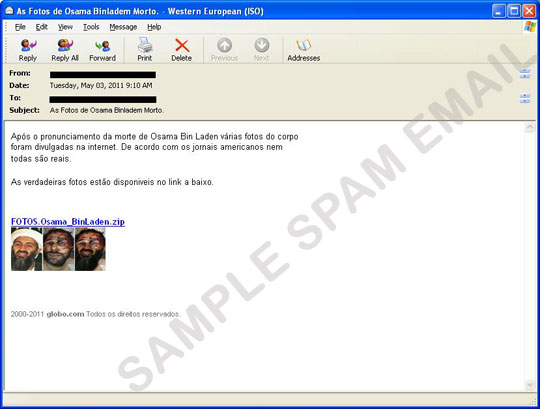 Photos Of Osama Bin Laden Lead To Malware Bedrohungsenzyklopadie