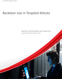 Backdoor Use in Targeted Attacks