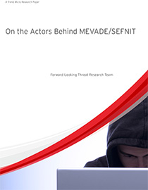 On the Actors Behind MEVADE/SEFNIT